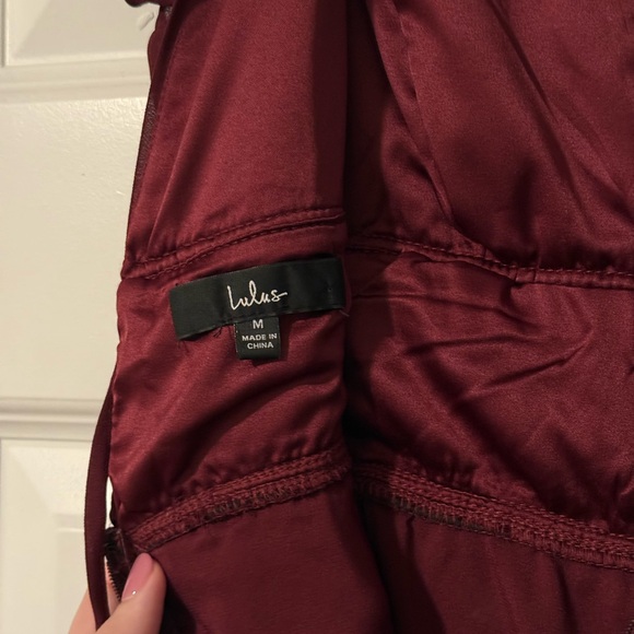 Lulu's Deep Red Maxi Dress - Picture 6 of 8